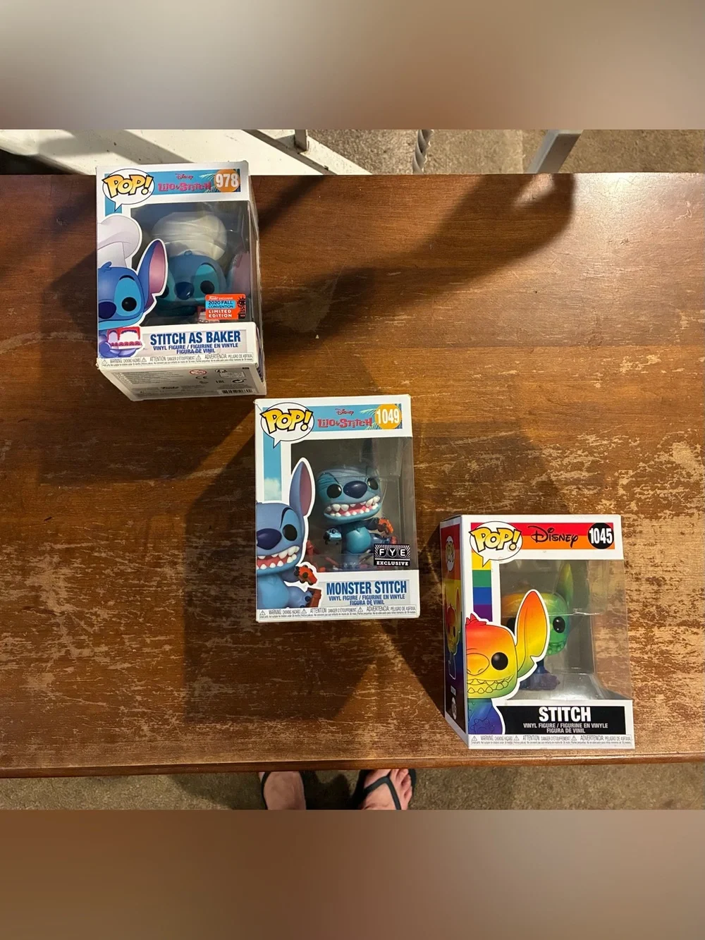 3 Stitch Disney Funko Pops! New in Box. $38 for all 3.